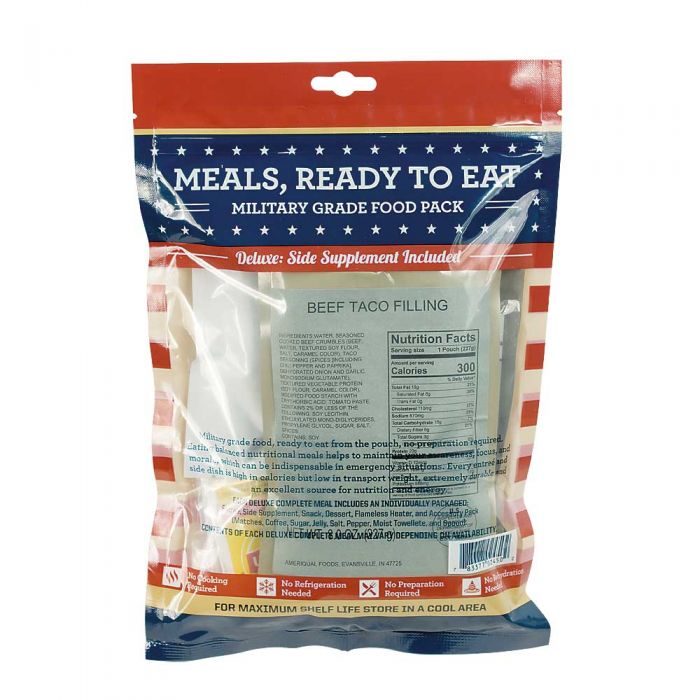 MRE Meal Ready To Eat w/ Flameless Heater