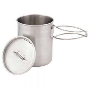 STAINLESS STEEL CUP WITH VENTED LID