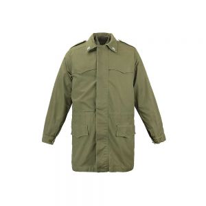 ITALIAN MILITARY PARKA WITH LINER AND EMBROIDERED STAR COLLAR USED