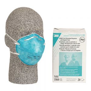 3M 1860 N95 PARTICULATE RESPIRATOR/SURGICAL MASK BOX OF 20
