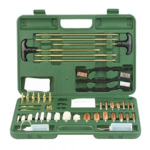 GUN CLEANING KIT FOR ALL GUNS WITH CASE/GREEN