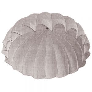 CHINESE AIR FORCE PILOT CANOPY - SOLID PANEL (30'/WHITE)