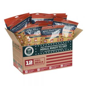 DELUXE COMPLETE MRE'S 12 MEALS W/HEATERS