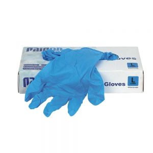 NITRILE DISPOSABLE GLOVES BOX OF 100