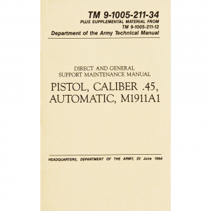 PISTOL, CAL. .45 AUTOMATIC M1911A1