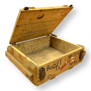 Genuine Euro Military Wooden Crate – 7.62 Ammo Box